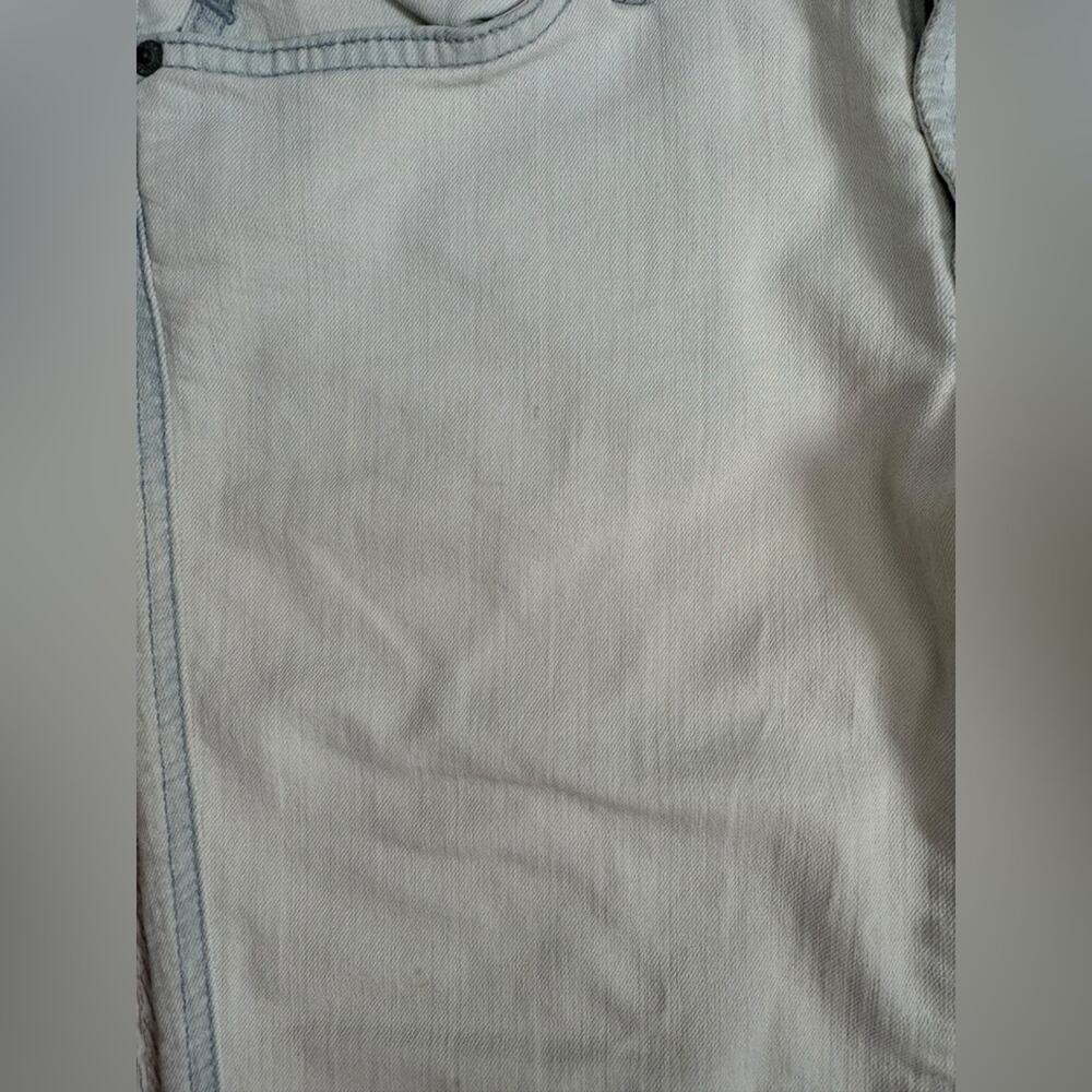 7 for All Mankind Low Rise Stretchy Straight Leg Summer Y2K Denim Pants Size 32 - Picture 5 of 13